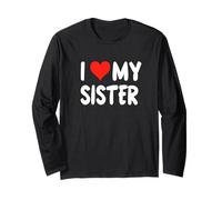 I Love My Sister Cœur Big Brother Little Brother Manche Longue