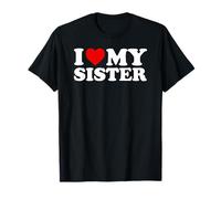 I Love My Sister Heart T-Shirt
