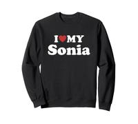 I Love My Sonia Prénom Assorti Couple Sweatshirt