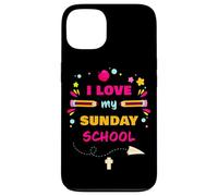 I Love My Sunday School - Christian Church Teacher & Girls Coque pour iPhone 13