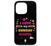 I Love My Sunday School - Christian Church Teacher & Girls Coque pour iPhone 13 Pro