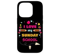 I Love My Sunday School - Christian Church Teacher & Girls Coque pour iPhone 14 Pro