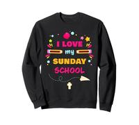 I Love My Sunday School - Christian Church Teacher & Girls Sweatshirt