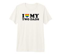 I Love My Two Dads T-Shirt Haut de Gamme