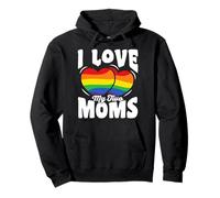 I Love My Two Moms Gay Pride LGBT Sweat à Capuche