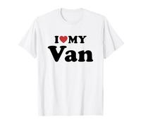 I Love My Van Prénom Assorti Couple T-Shirt