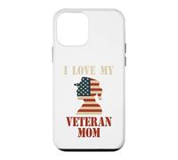 I Love My Veteran Mom Fête des Mères Coque pour iPhone 12 Mini