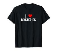 I Love Mysteries Heart Films Livres Romans Séries TV Histoires T-Shirt