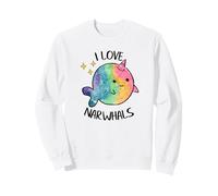 I Love Narwhals Rainbow Whale Jouet coloré pour Enfant Sweatshirt