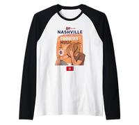 I Love Nashville, Nashville Tennessee Illustration Graphic Manche Raglan