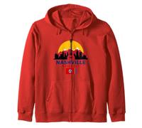 I Love Nashville, Nashville Tennessee Illustration Graphic Sweat à Capuche