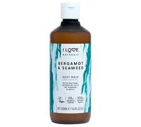I LOVE Naturals Gel Douche Bergamote & Algues - Huiles Naturelles d’Orange & de Basilic, Aux Huiles Essentielles, Hydratation & Douceur pour la Peau, Flacon 100% Recyclé, Vegan & Cruelty-Free 500ml