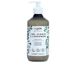 I Love Naturals Lime, Ginger & Cardamon Hand & Body Lotion, Essential Oils Of Cardamon, Ginger & Sage, Crafted With Ingredients Such as Shea Butter, 100% Recycled Bottle & Vegan-Friendly - 500ml