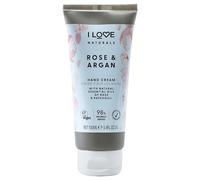 I LOVE Naturals Lotion hydratante pour les mains à la rose et à l'argan avec beurre de karité et huile de noix de coco 100 ml