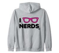 I Love Nerds Funny Glasses Sweat à Capuche