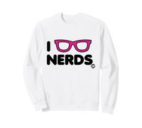 I Love Nerds Funny Glasses Sweatshirt