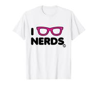 I Love Nerds Funny Glasses T-Shirt