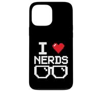 I Love Nerds I Heart Nerds for Science Book Knowledge Geeks Coque pour iPhone 13 Pro Max