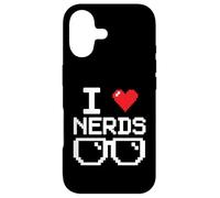 I Love Nerds I Heart Nerds for Science Book Knowledge Geeks Coque pour iPhone 17