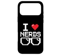 I Love Nerds I Heart Nerds for Science Book Knowledge Geeks Coque pour iPhone 17 Pro Max