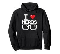 I Love Nerds I Heart Nerds for Science Book Knowledge Geeks Sweat à Capuche