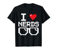 I Love Nerds I Heart Nerds for Science Book Knowledge Geeks T-Shirt