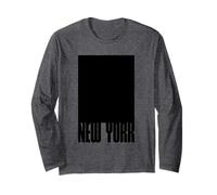 I Love New York City, New York in Black Square Illustration Manche Longue