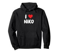 I Love NIKO Cœur Sweat à Capuche