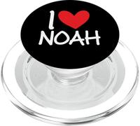 I Love Noah Nom personnalisé pour Homme BFF Friend Heart Boys PopSockets PopGrip pour MagSafe