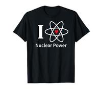 I LOVE NUCLEAR POWER " Symbole Atom Cœur, Rutherford Model T-Shirt