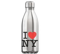 I Love NY I Love New York Bouteille d'eau Thermale isolée sous Vide Argent