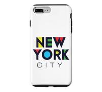 I Love NYC Colorful New York City NYC Modern Bold Typography Coque pour iPhone 7 Plus/8 Plus