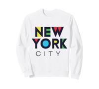 I Love NYC Colorful New York City NYC Modern Bold Typography Sweatshirt