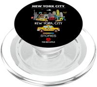I Love NYC, New York City Wonderful Stories with Cartoon Art PopSockets PopGrip pour MagSafe