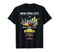 I Love NYC, New York City Wonderful Stories with Cartoon Art T-Shirt
