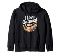 I Love Oatmeal Breakfast Foodie Fun Sweat à Capuche