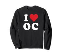 I Love OC Initials I Heart O.C. First Last Name O C Sweatshirt