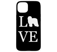I Love Old English Sheep Dog Lover Propriétaire pour Animal de Compagnie Coque pour iPhone 15 Plus
