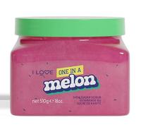 I LOVE One In A Melon Gommage Corps Sucre au Karité Exfoliant Hydratant Corps Cristaux de Sucre & Beurre de Karité Soin Corps Lissant & Nourrissant Parfum Melon Frais Végan & Sans Cruauté 510g