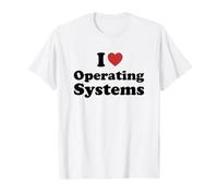 I Love Operating Systems Student Major Graduation T-Shirt