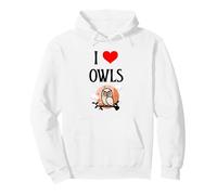 I Love Owls I Heart Owls Observateur d'oiseaux Nocturne Sweat à Capuche