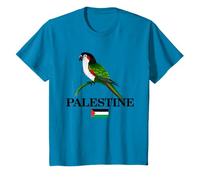 I Love Palestine, Cute Palestinian Bird with Palestine Flag T-Shirt