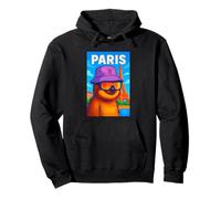 I Love Paris, Cool Paris Lazy Sloth Cartoon Illustration Sweat à Capuche