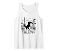 I Love Paris, Pixel Dinosaur in Paris Retro City Adventure Débardeur