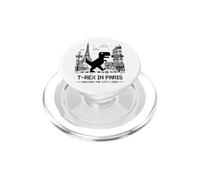 I Love Paris, Pixel Dinosaur in Paris Retro City Adventure PopSockets PopGrip pour MagSafe