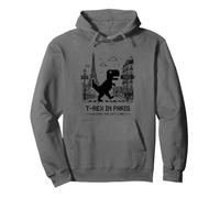 I Love Paris, Pixel Dinosaur in Paris Retro City Adventure Sweat à Capuche