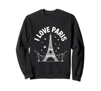 I Love Paris Tour Eiffel Nuit Etoiles Sweatshirt