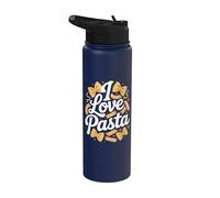 I Love Pasta Nœud papillon Rigatoni Cœurs Stainless Steel Insulated Water Bottle