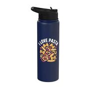 I Love Pasta Passionate Foodie Déclaration Stainless Steel Insulated Water Bottle