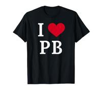 I Love PB, I Heart Initials P.B. T-Shirt